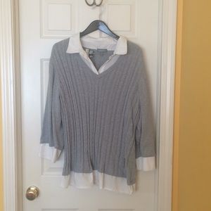 Plus size layered top